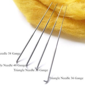 Needle Felting Triangle Star Blade Needle Felting Tools 36G/38G/40G Set of 5