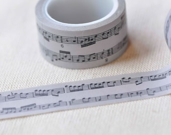 Music Note Washi Tape Musical Planner Tape 20mm Wide x 5M Long No.13004