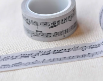 Note de musique Washi Tape Musical Planner Tape 20mm Large x 5M Long No.13004