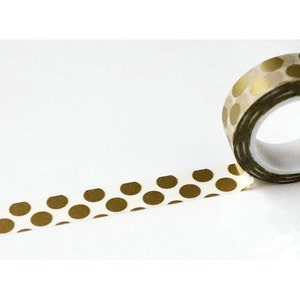 Polka Dots Adhesive Washi Tape 15mm Wide x 10M Roll No.12145