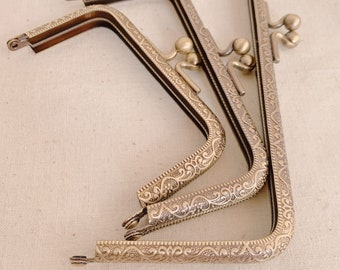 Retro Purse Frame Clutch Bag Making Bronze Bag Frame Glue-in Style Various Sizes 9cm/12cm/20cm