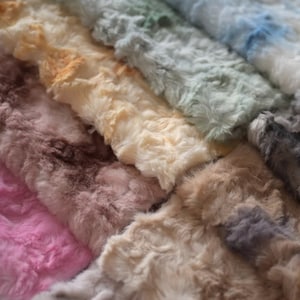 Teddy Bears Material Colorful Fabric Soft Fabric For Toy Stuffed Animal Making 32cm x 24cm (12”x 9”) Pick Color