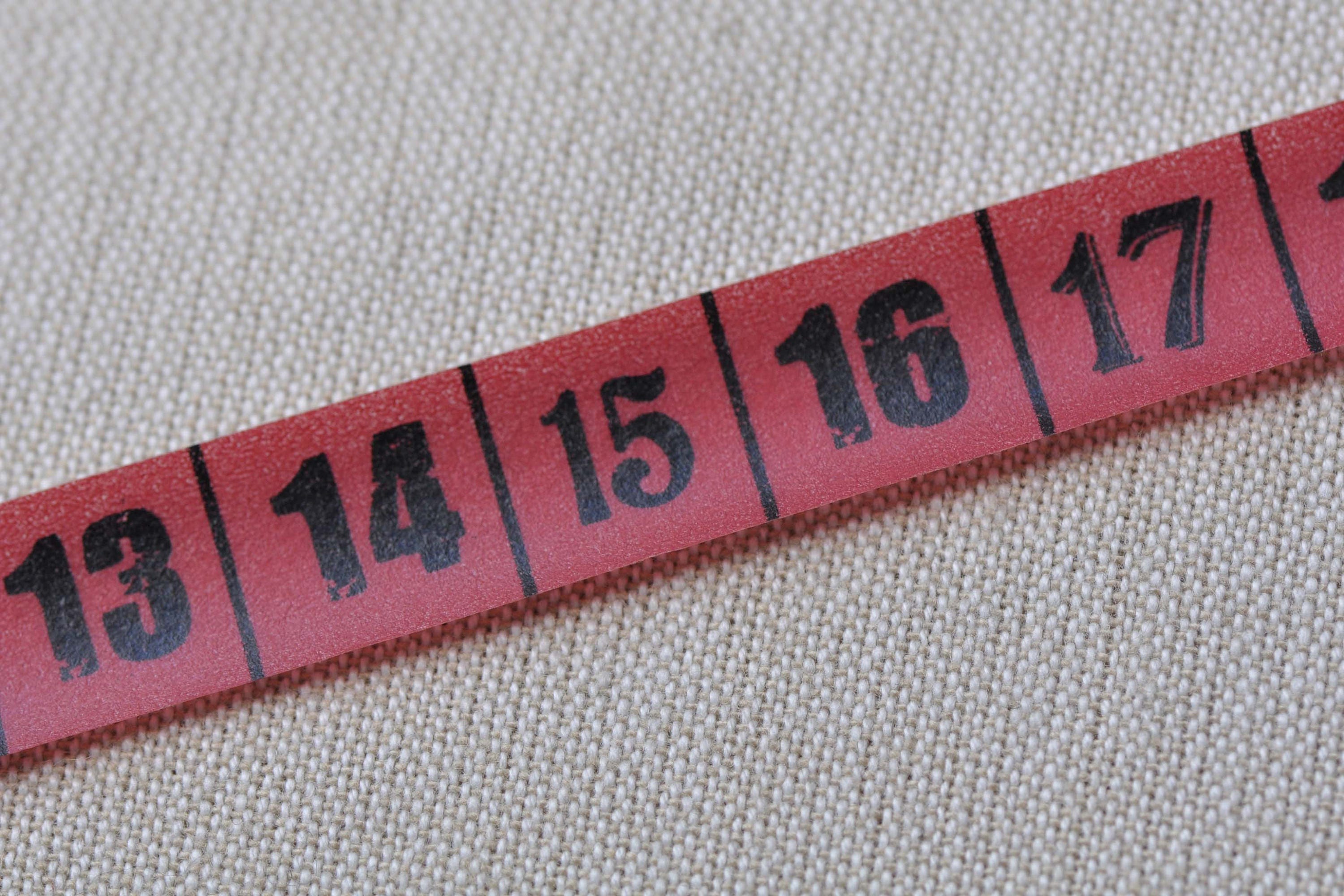 Red Teacher Measuring Tape Ruler Washi Tape 15mm Wide X 10M Roll No ...
