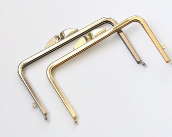 Purse Frame Retro Clutch Purse Frame Making Bag Hanger Silver/Gold 14cm x 8cm