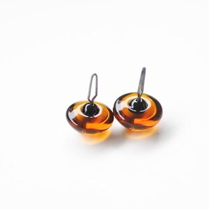 One Pair Brown Germany Glass Eyes With A Loop Round Teddy Bear Eyes Size 5mm-20mm Pick Size image 7