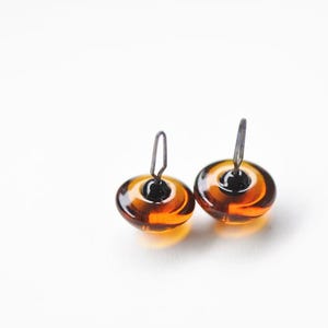One Pair Brown Germany Glass Eyes With A Loop Round Teddy Bear Eyes Size 5mm-20mm Pick Size image 6