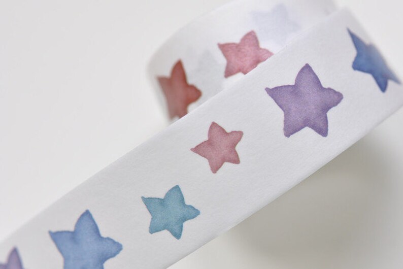 Colorful Star Washi Tape Scrapbook Supply 20mm x 3M Roll No.10561