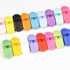 1 Piece Mini Plastic Clips Innersize 5mm Pick Color