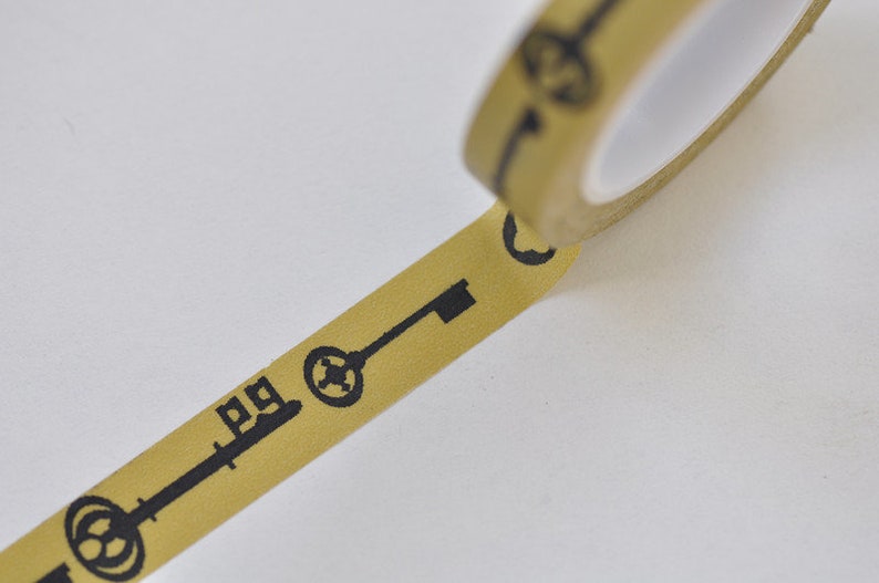 Key Adhesive Washi Tape 10mm X 10m Long No.13019 Etsy