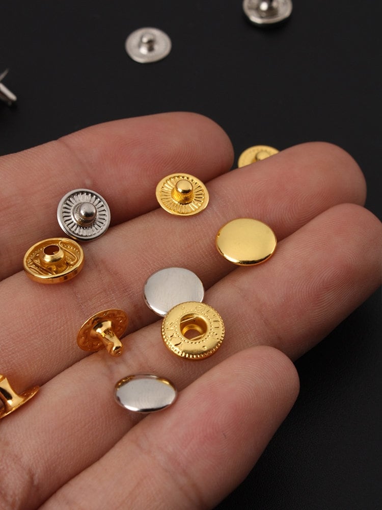 10mm Snap Button Fasteners for Purse Button for Leather 10 