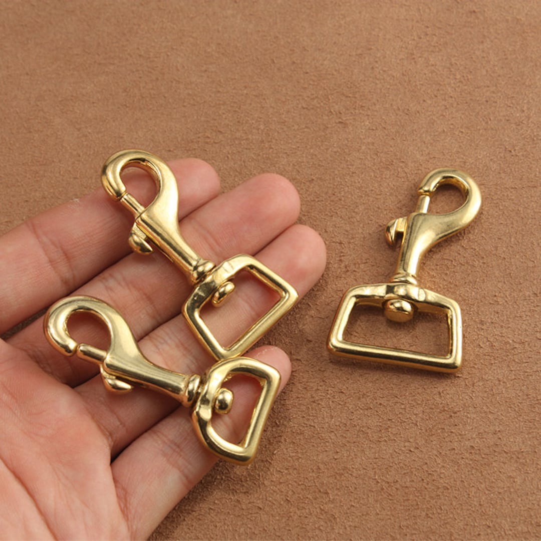 1 Piece 6cm Solid Brass Trigger Snap Purse Hooks Inner Size 16mm/20mm