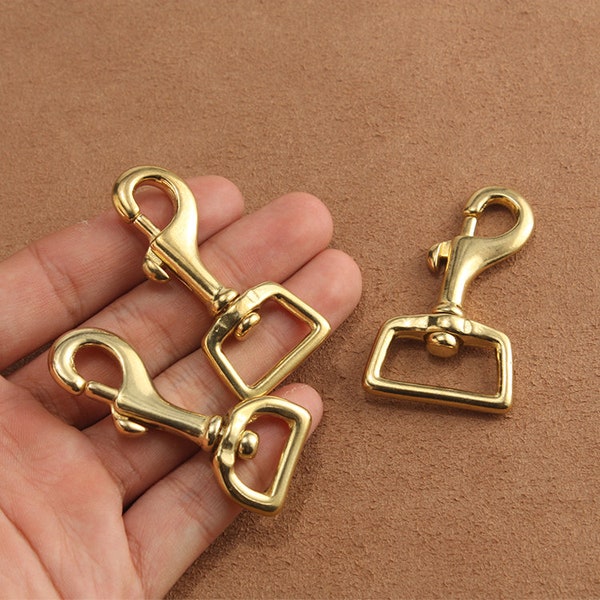 1 Piece 6cm Solid Brass Trigger Snap Purse Hooks Inner Size 16mm/20mm/26mm Pick Up Size