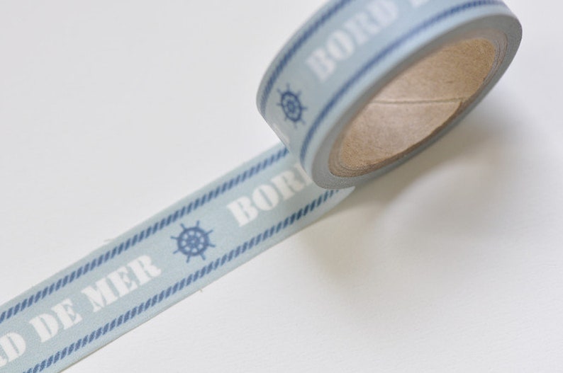 Blue Washi Tape Masking Tape 15mm wide x 5 Meters Roll No.10640