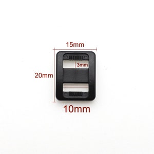 10mm Plastic Strap Adjuster Strap Sliders Pick Color