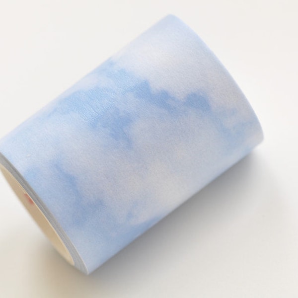 Blue Sky Cloud Masking Tape Scrapbooking Wide Washi Tape 50mm x 3 Meters Roll No.12614