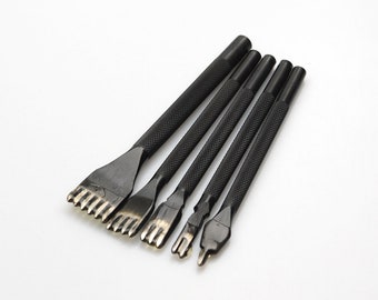 Leather Edge Chisel Pricking Iron Tool Spacing 3mm/4mm/5mm/6mm