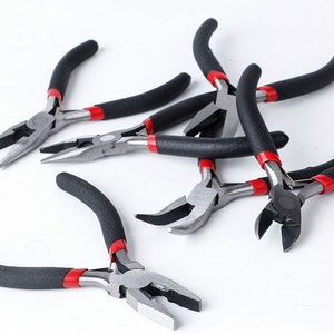 Pinces Pinces coupantes latérales, pinces coupe-fil et pinces à bec rond 12 cm (5 pouces)