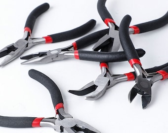 Pliers Side-Cutting Pliers, Wire-Cutter Pliers and Round Nose Pliers 12cm (5 inches)