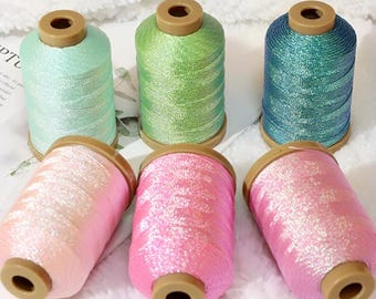 0.4mm 3 Strands Glittering Thread Bracelet Cord 400 Meters A Roll ---Pick Up Color