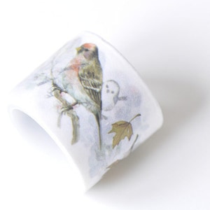 Retro Wide Washi Tape Bird Flower Masking Tape 30mm Wide x 5M Long No.12237