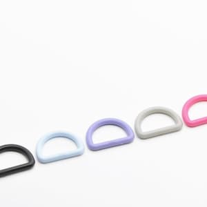 プラスチックDリング10個 内寸15mm 色選択