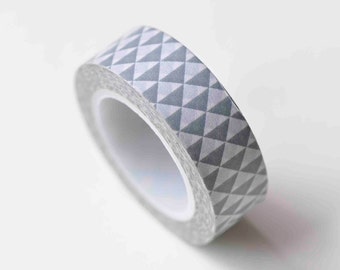 Gray Triangle Washi Tape  Self-adhesive Tape 15mm x 10M Roll No.12886