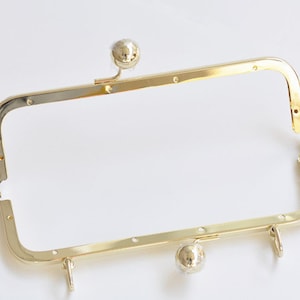 Gold Purse Frame Clutch Bag Purse Frame With Screws 20cm