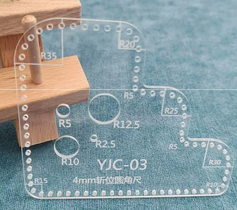 Transparent Ruler Punching Positioning Calculation Ruler Crafter Ruler ...