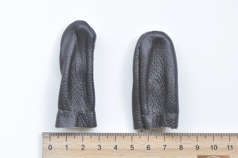 1 Pair Leather Needle Felting Finger Cots/ Finger Guard/finger Etsy