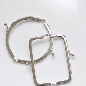 8.5/10.5/12.5/15.5cm 3à 6 Rétro Silver Purse Frame Sewing Purse Frame image 10