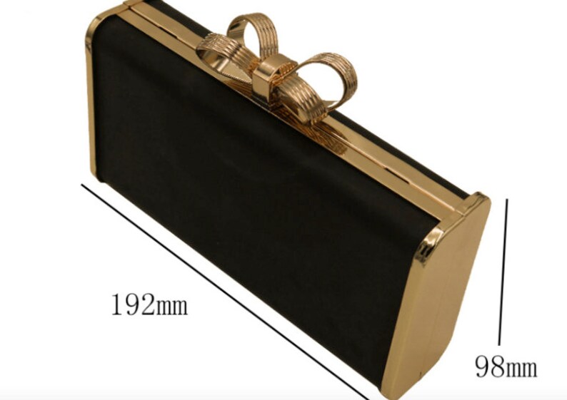 Light Gold Color Box Purse Frame 192mm X 98mm Clutch Bag Etsy