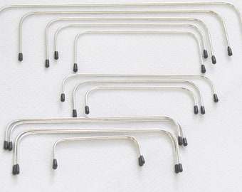 One Pair Internal Purse Frame Rectangular Internal Wire Frames 10cm(4&quot;), 13cm(5&quot;), 15cm(6&quot;), 20cm(8&quot;), 25cm(10&quot;), 30cm( 12&quot;) Pick Up Size