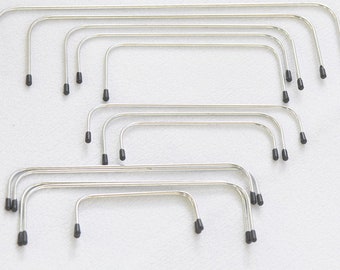 One Pair Internal Purse Frame Rectangular Internal Wire Frames 10cm(4"), 13cm(5"), 15cm(6"), 20cm(8"), 25cm(10"), 30cm( 12") Pick Up Size