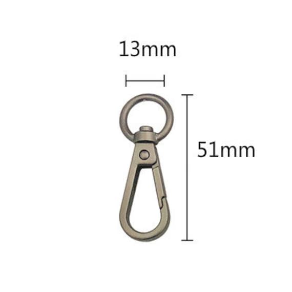 2 Pieces Trigger Snap Hooks / Purse Hook / Key Hook/ Swivel Hook 13mm X  51mm 