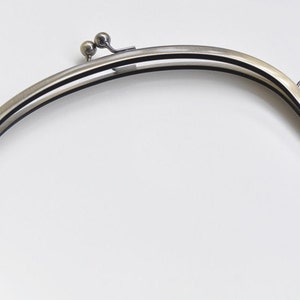 25cm ( 10&quot;) Antique Bronze Metal Purse Frame Large Handle Bag Hook
