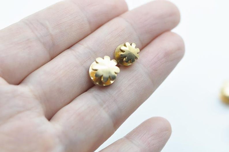 1 Piece 8mm /10mm Width Brass Rivets and Studs for Handbags/Screwed Studs/ Button image 2