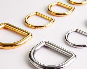 1 stuk roestvrijstalen D-ring binnenmaat: 10 mm/12 mm/15 mm/18 mm/19 mm/20 mm/21 mm/25 mm Keuze kleur/maat