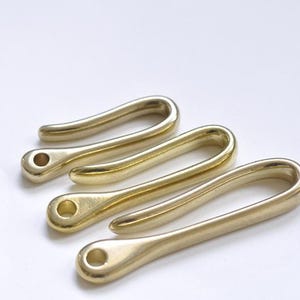 Chiusura in ottone a forma di U, lunghezza 71 mm/60 mm/48 mm