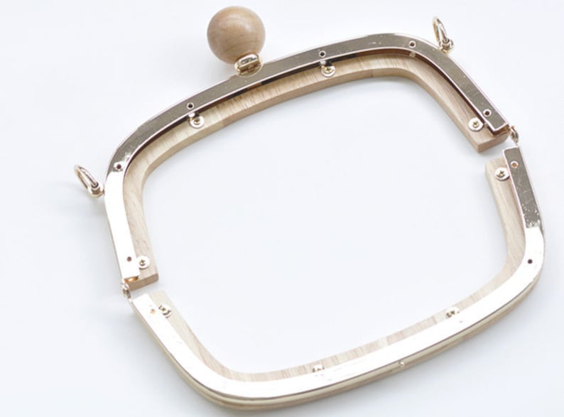 20.5cm Retro Purse Frame Wood Handle Purse Frame With Screws Etsy