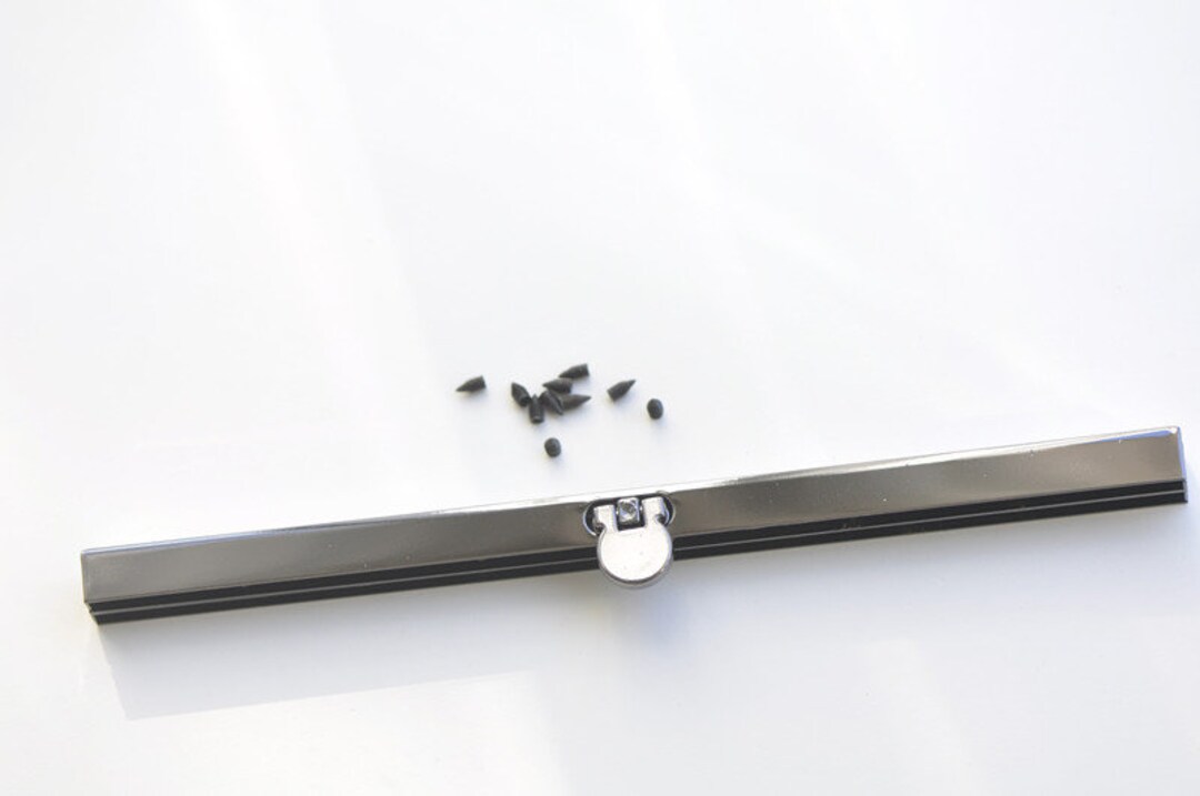 Wedding Purse Frame Bar Lock Wallet Purse Frame With Screws Gunmental