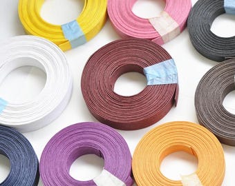 Japanese Craft Tape Paper Craft Band Basket Supplies Paper Eco Tape Woven Basket Project Craft Band 15mm x 5 Meters Pick Color
