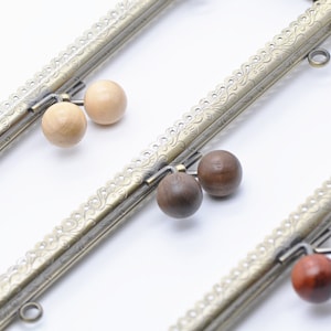 1 Piece Retro Bronze Purse Frame Bag Clutch Bag Sewing Style With Wood Closure 8.5cm/10.5cm/16.5cm/20cm/25cm Pick Color/Size