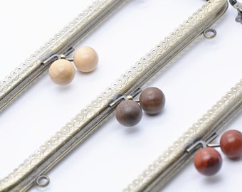 1 Piece Retro Bronze Purse Frame Bag Clutch Bag Sewing Style With Wood Closure 8.5cm/10.5cm/16.5cm/20cm/25cm Pick Color/Size
