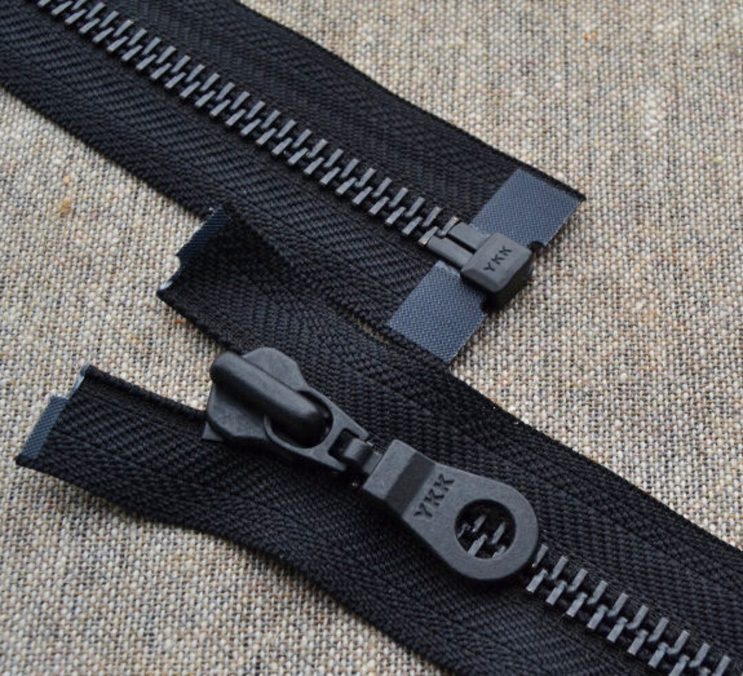 No.5 Zippers Black Zipper Open End 45cm/50cm/55cm/65cm/70cm - Etsy