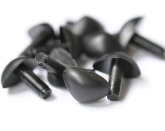 9 mm (11/32 cala) Amgiurumi Animal Safety Nose /Dostarczany z podkładkami/ Czarny nos zabawki/ 5 sztuk w opakowaniu nr 10170