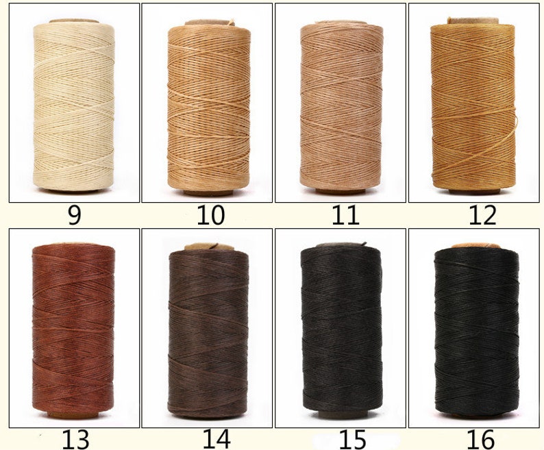 150D 0.8mm Flat Waxed Polyester Thread 1mm Width For Leather Etsy