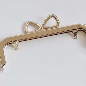 15cm Light Gold / Bronze Geldbörse Rahmen Griff Geldbörse Rahmen Taschenhaken 15cm x 5cm
