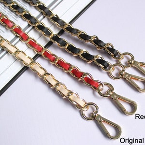 10mm Width Leather Shoulder Light Gold Handbag Strap 60cm/100cm/110cm/120cm/140cm