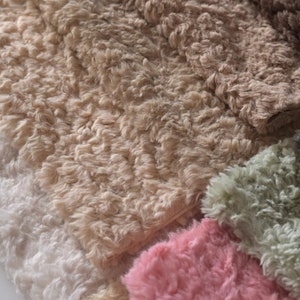Teddy Bears Material Soft Fabric For Toy Stuffed Animal Making 32cm x 24cm (12”x 9”) Pick Color