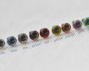 4.5mm (3/16 pulgadas) Amigurumi Animales Ojos de seguridad vienen con arandelas de metal 10pcs A Pack Pick Color